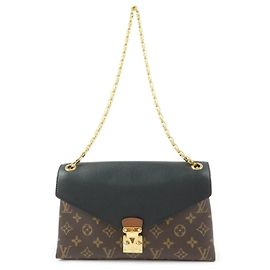 Louis Vuitton Monogram Pallas Chain Shoulder Bag M41223 Marron Noir