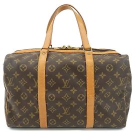 Louis Vuitton Monogram Sac Souple 35 Boston Bag Brown M41626 Marron