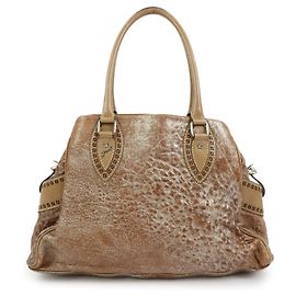 FENDI Borsa Tote Ethnico in pelle Borsa a spalla Camel 8BN162 Cammello