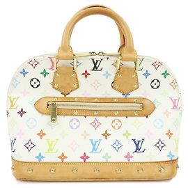 Louis Vuitton Monogram Multicolor Alma PM Handtasche Blanc M92647 Weiß