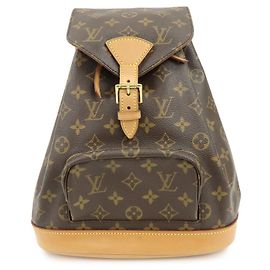Mochila Louis Vuitton Monogram Montsouris MM Brown M51136 Marrom