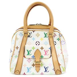 Louis Vuitton Monogram Multicolor Priscilla Hand Bag Blanc M40096 Bianco