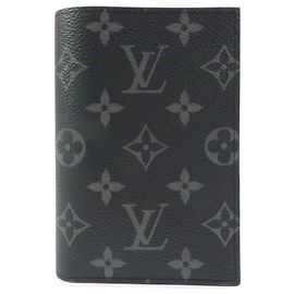 Louis Vuitton Monogram Eclips Couverture de Passeport NM M64501 Black