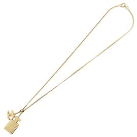 Colar de metal CHANEL COCO Mark 02A NO.5 Dourado
