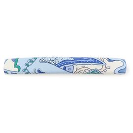 Hermès HERMES Eclipse GM Accesorio para el cabello pasador de seda 100% y metal Azul Azul