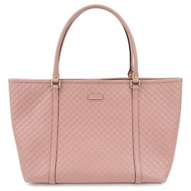 Borsa Tote e Borsa a Spalla GUCCI in pelle Microguccissima Rosa 449647 Rosa