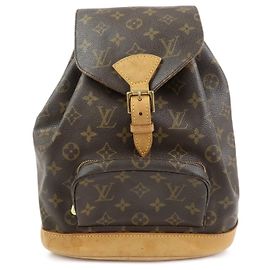 Mochila Louis Vuitton Monogram Canvas Montsouris MM Brown M51136 Marrom
