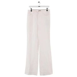 Zadig & Voltaire Pistol weiße Leinen-Tailored-Hose Weiß