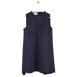 Abito in cotone blu Miu Miu Blu