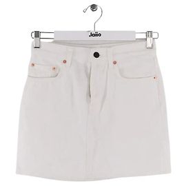 Autre Marque Minifalda de algodón blanca WARDROBE.NYC Blanco