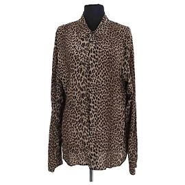 Camisa Zadig & Voltaire de viscosa caqui M Caqui