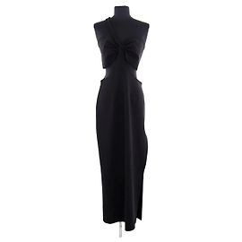 Robe Magda Butrym noire en viscose Noir