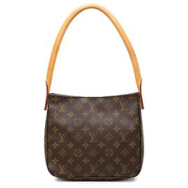 Borsa a tracolla Louis Vuitton Monogram Looping MM Marrone Marrone