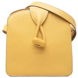 Bolso bandolera LOEWE de piel amarillo con cierre giratorio Amarillo