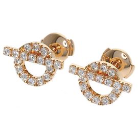 Hermès Orecchini Hermes Finesse Diamond in oro rosa 18K D'oro