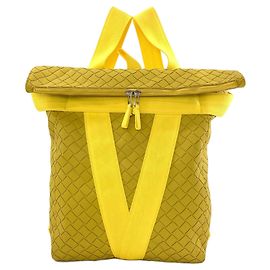 Bottega Veneta Yellow Rubber Backpack Yellow