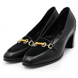 Escarpins Gucci en cuir daim Horsebit Noir
