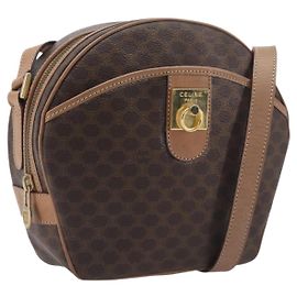 Céline CELINE Bolsa de Ombro Macadam PVC Castanho Tom Dourado Outro