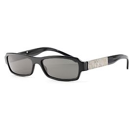 DiorSunStrass 2 Black Strass Rectangular Sunglasses Black