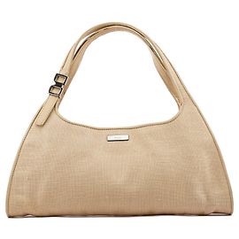 Gucci 35808 Bolsa de ombro em linho bege Bege