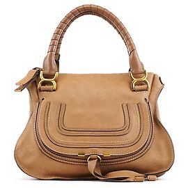 Chloé Borsa a tracolla Marcie in pelle marrone chiaro Marrone