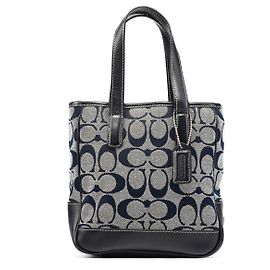 Coach Sac cabas Signature 6092 Grey Navy Gris