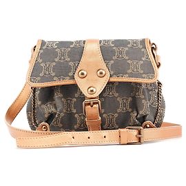 Céline Borsa a tracolla Triomphe Canvas Grigia Grigio