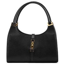 Gucci mala de ombro Jackie em pele preta Preto