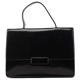 Prada Borsa con manico in pelle Vitello nera Nero