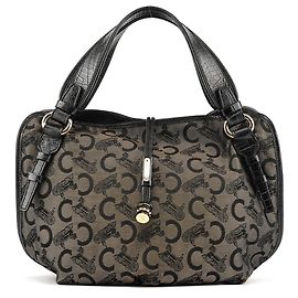 Céline Bolsa de Ombro Bittersweet Monogram Castanha Marrom