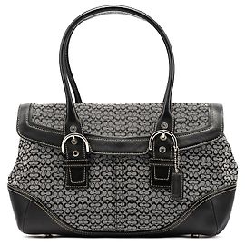 Coach Sac cabas Soho Signature 7080 Grey Black Gris