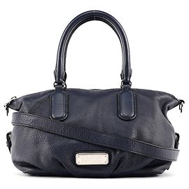 Marc by Marc Jacobs Bolsa 2-Way Classic Q Bowling em couro azul marinho Azul marinho
