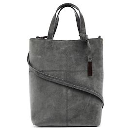 Gucci Anthracite Suede 2-Way Tote Bag Anthrazitgrau