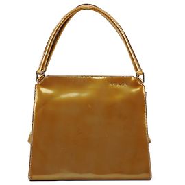 Prada Sac à main pochette B11078 Yellow Vernice Chic Patent Jaune