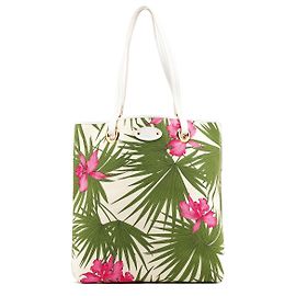 Céline Borsa Tote 2004 in tela e pelle multicolore Bianco