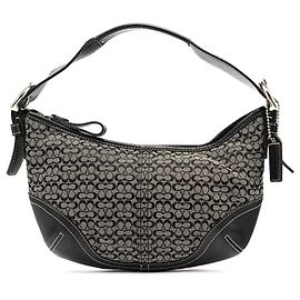 Coach Sac à épaule Signature Soho 6351 Grey Black Gris