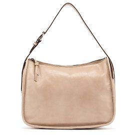 Miu Miu Bolsa de ombro hobo em pele de cordeiro bege Bege
