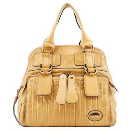 Chloé Sac cabas Bay en cuir beige Beige