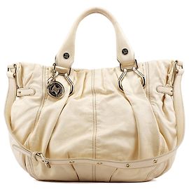 Céline Ivory Leather Pillow 2-Way Bag Weiß