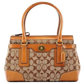 Coach 11062 Sac cabas Signature Turnlock Beige Tan Beige