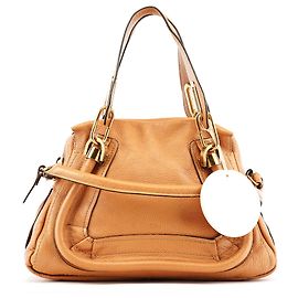 Chloé Bolso Paraty 2-Way de piel tan Camello