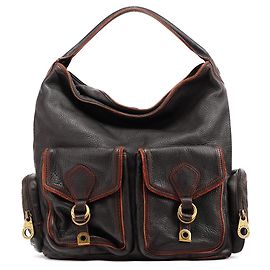 Marc by Marc Jacobs Sac 2-Way à poches multiples en cuir marron Marron