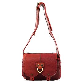 Chloé Borsa a tracolla Saddle in pelle grana rossa Autunno 2005 Bordò