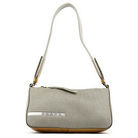 Prada B9936 Silver Bike Lux Shoulder Bag Silvery