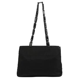 Prada Borsa Tote in Nylon Tessuto Imbottito Nero 1998 Nero