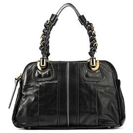 Chloé Borsa Tote Heloise in pelle nera Nero