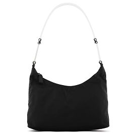 Prada Bolso de hombro de nailon negro Negro