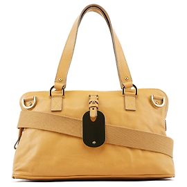 Mulberry mala 2-Way em couro bege Bege