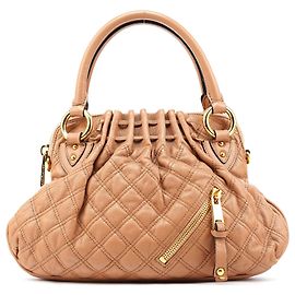 Marc Jacobs Borsa a tracolla Stam in pelle trapuntata beige Beige