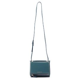 Givenchy Borsa a tracolla Pandora in pelle Saffiano blu navy Blu